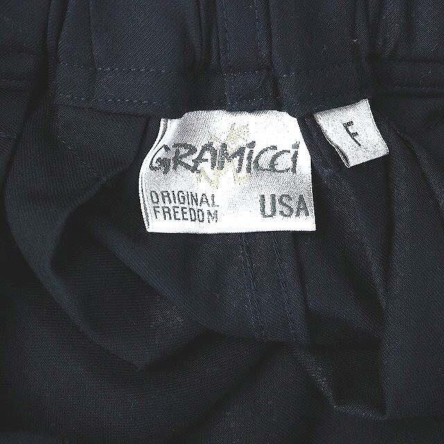 GRAMICCI(グラミチ)のグラミチ フレアスカート ウェザーロング ギャザー F 紺 レディースのスカート(ロングスカート)の商品写真