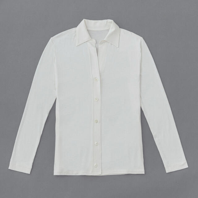 新作　yo BIOTOP Silk jersey collar shirt レディースのトップス(シャツ/ブラウス(長袖/七分))の商品写真