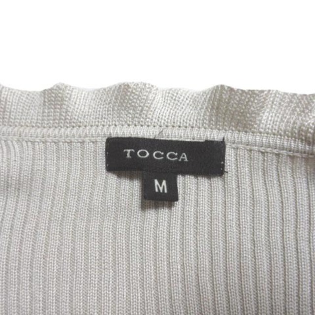 TOCCA(トッカ)のトッカ ベージュ ボレロ カーディガン ショート丈 シルク 長袖 ベージュ M レディースのトップス(カーディガン)の商品写真