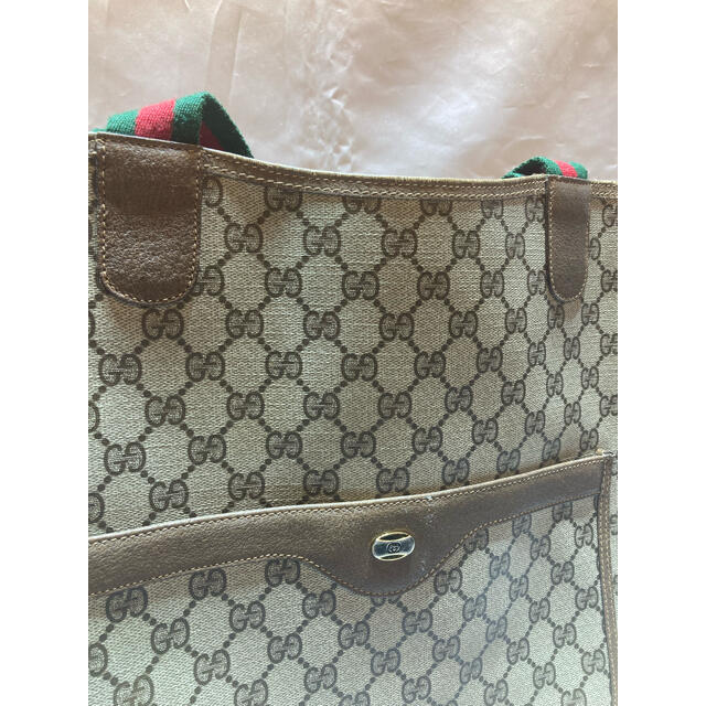 Gucci(グッチ)のGucci グッチ オールドグッチ シェリーライン3902003 トートバッグ レディースのバッグ(トートバッグ)の商品写真