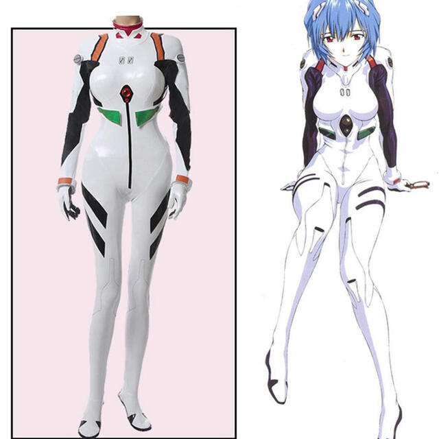 綾波レイ プラグスーツ コスプレ ウィッグ+衣装+髪飾り 新世紀