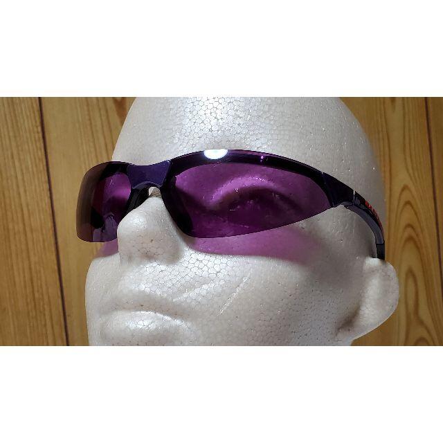 PRADA(プラダ)の正規良 プラダ 2WAY エンブレムロゴ スポーティーサングラス 黒×紫 付属有 メンズのファッション小物(サングラス/メガネ)の商品写真