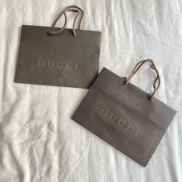 Gucci - GUCCIショッパー紙袋グッチショップ袋s小2枚セットの通販 by a