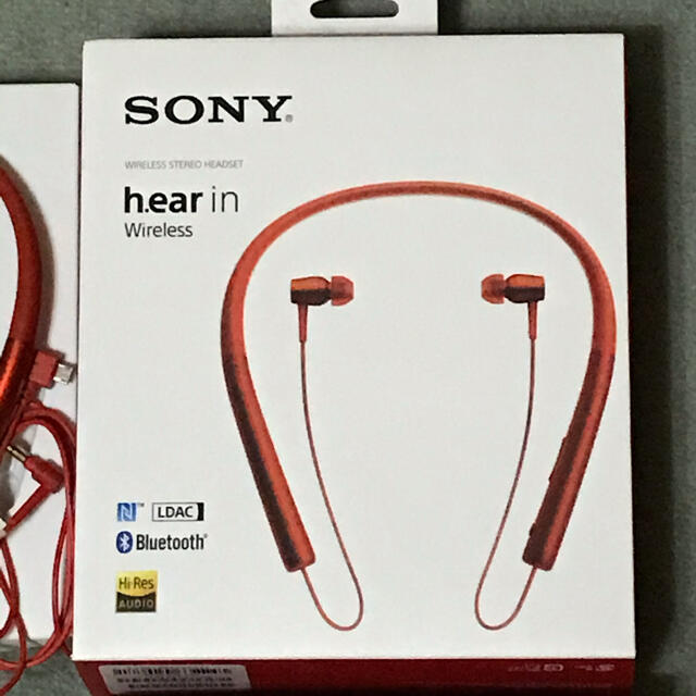 SONY(ソニー)のSONY h.ear in Wireless イヤホン MDR-EX750BT( スマホ/家電/カメラのオーディオ機器(ヘッドフォン/イヤフォン)の商品写真
