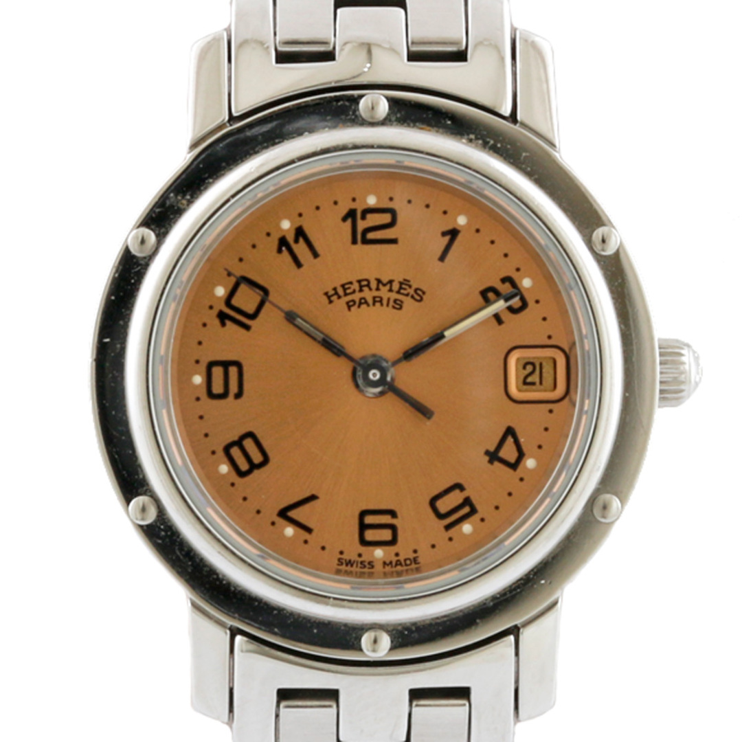 エルメス  クリッパー 腕時計 ステンレススチール CL4.220 クオーツ レディース 1年保証  HERMES