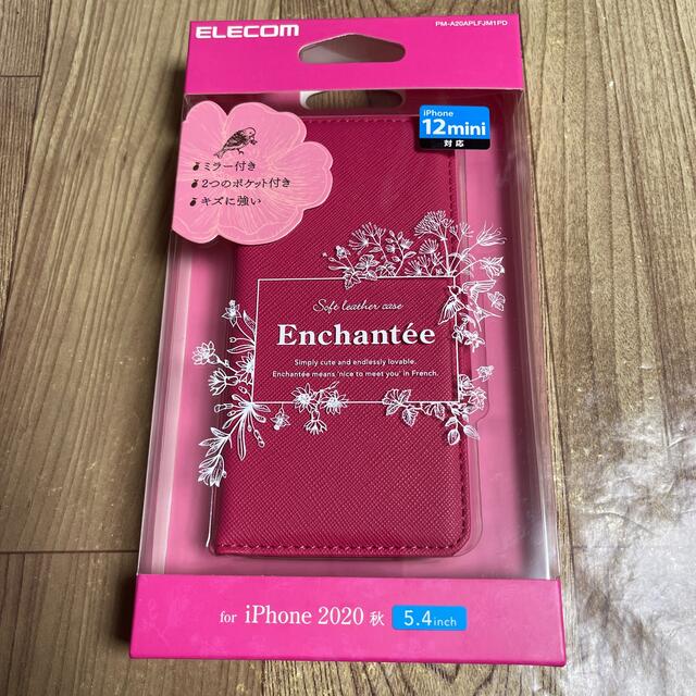 ELECOM(エレコム)のiPhone 12 mini レザーケース Enchante'e 9677 スマホ/家電/カメラのスマホアクセサリー(iPhoneケース)の商品写真