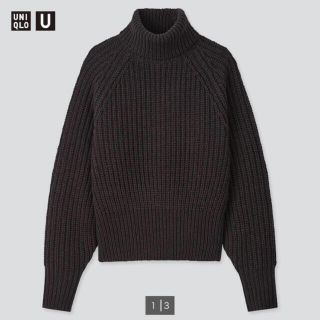 ユニクロ(UNIQLO)のユニクロ　UNIQLO U ローゲージタートルネックセーター　新品タグ付き(ニット/セーター)