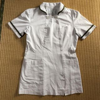 ナガイレーベン 上衣 スクラブ 医療白衣 半袖 ホワイト Lナース服(衣装)