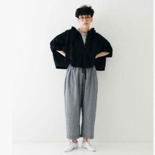 ネストローブ(nest Robe)の☆専用です☆  ネストローブ　コットンリネンサッカーギンガムチェックパンツ(カジュアルパンツ)