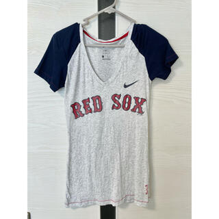 ナイキ(NIKE)のNIKE ナイキ ×RED SOXレッドソックス ロゴTシャツ(Tシャツ/カットソー(半袖/袖なし))