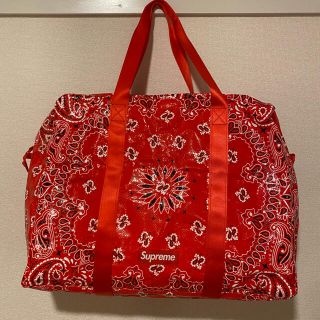 シュプリーム(Supreme)のsupreme 21ss bandana Tarp Duffle Bag 赤(トートバッグ)