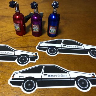 ステッカー３枚と、ノス芳香剤ボトル3本のお得なセットです！(車内アクセサリ)