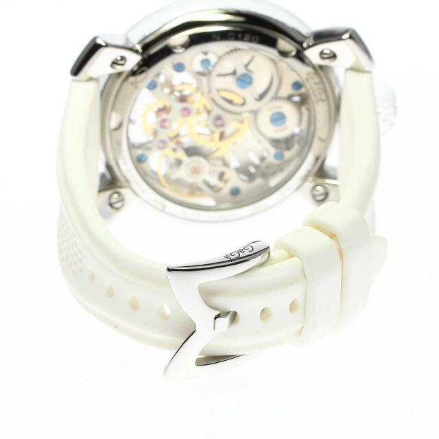 GaGa MILANO(ガガミラノ)のガガミラノ マヌアーレ48 スケルトン 6090.01 メンズ 【中古】 メンズの時計(腕時計(アナログ))の商品写真