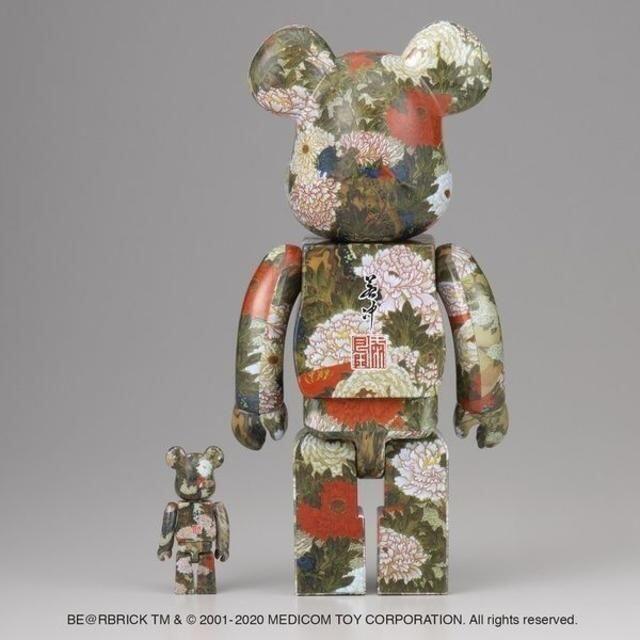 BE@RBRICK 伊藤若冲 牡丹小禽図 100% & 400 ベアブリック | www.feber.com