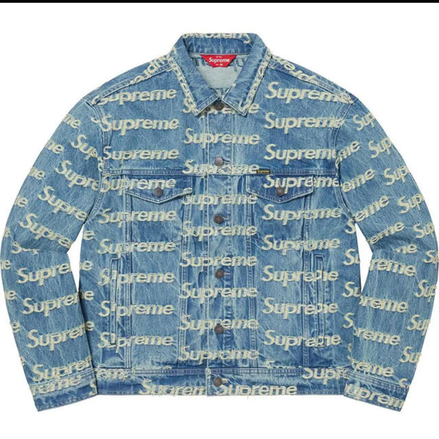 Supreme Frayed Logos Denim TruckerJacket