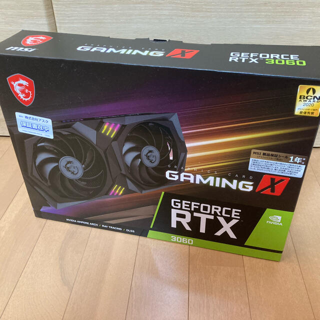 好評 MSI RTX3060 12GB 中古美品 箱なし