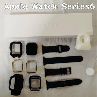 アップルウォッチ(Apple Watch)のApple Watch series6 44mm スペースグレイ アルミGPS(その他)