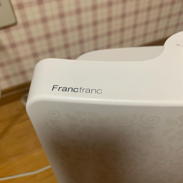 Francfranc(フランフラン)のfrancfranc☆電気セラミックファンヒーター☆山善 スマホ/家電/カメラの冷暖房/空調(ファンヒーター)の商品写真