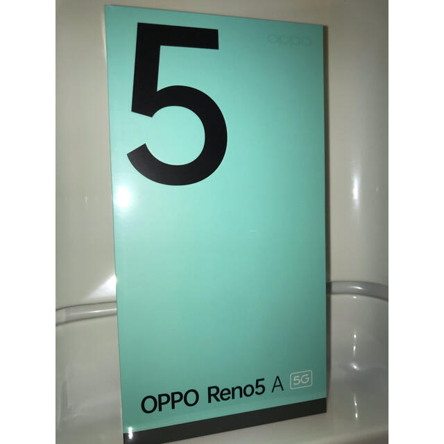 【新品未開封】 OPPO Reno5 A アイスブルー SIMフリー スマホ/家電/カメラのスマートフォン/携帯電話(スマートフォン本体)の商品写真