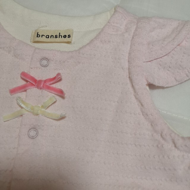 Branshes(ブランシェス)の未使用 ブランシェス ベスト ピンク size 80センチ キッズ/ベビー/マタニティのベビー服(~85cm)(ジャケット/コート)の商品写真