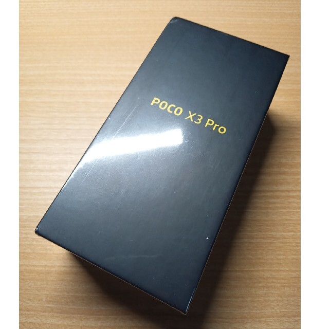 新品未開封　poco x3 pro 6GB/128GB ブラック　SIMフリー　 スマホ/家電/カメラのスマートフォン/携帯電話(スマートフォン本体)の商品写真