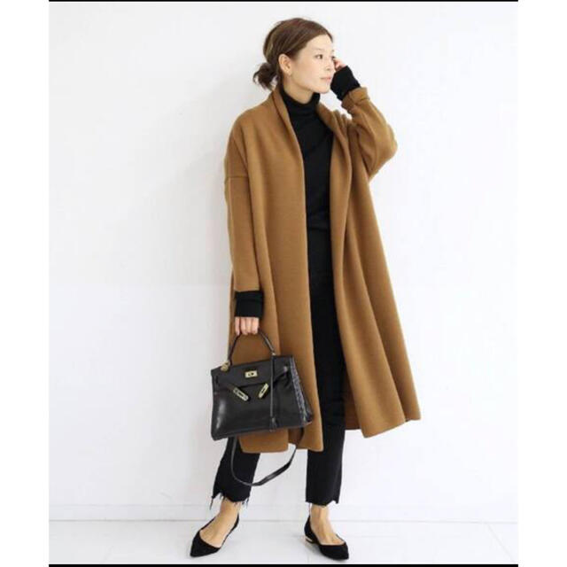 MUSE ドゥーズィエムクラス 19AW スムースニット ガウンコート MUSE ドゥーズィエムクラス 19AW スムースニット ガウンコート
