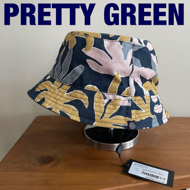 pretty green  LEAF PRINT バケットハット　L/XL