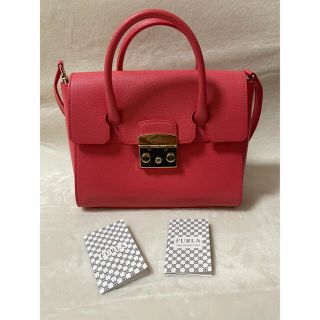 Furla - FURLA メトロポリス サッチェルバッグS リップスティック