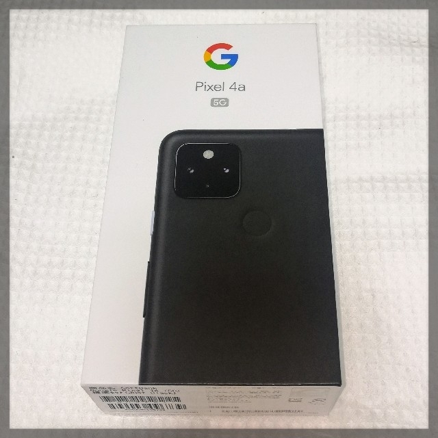 【新品】Google Pixel 4a 5g SIMフリー BLACK ブラックスマートフォン/携帯電話