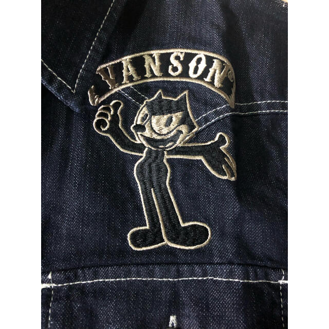 VANSON×FELIX THE CAT バンソン デニム 半袖シャツ M未使用