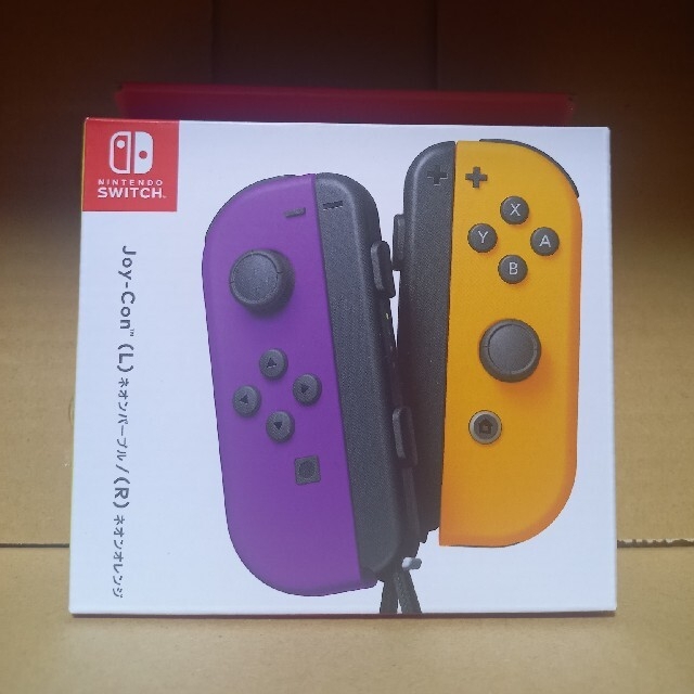 任天堂(ニンテンドウ)の【新品】Joy-Con ネオンパープル　ネオンオレンジ エンタメ/ホビーのゲームソフト/ゲーム機本体(その他)の商品写真