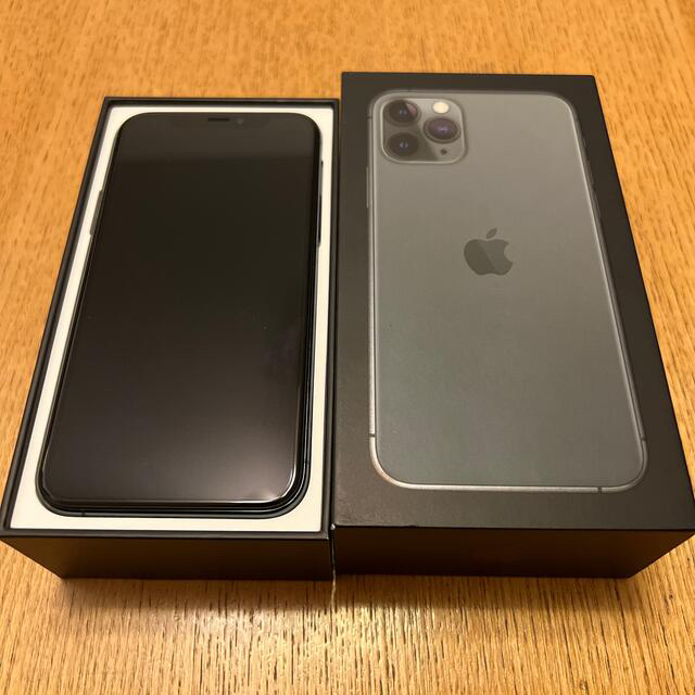 Apple(アップル)のSIMフリー iPhone11 Pro 64GB Midnight Green スマホ/家電/カメラのスマートフォン/携帯電話(スマートフォン本体)の商品写真