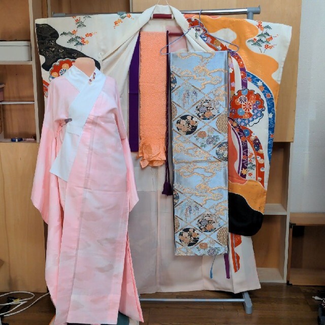 振り袖(お)、長襦袢、袋帯、小物セット レディースの水着/浴衣(振袖)の商品写真