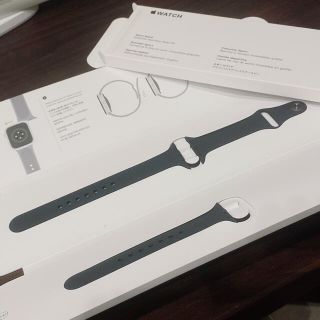 アップルウォッチ(Apple Watch)の【純正品】Apple／41mmケース用ミッドナイトスポーツバンド - レギュラー(ラバーベルト)