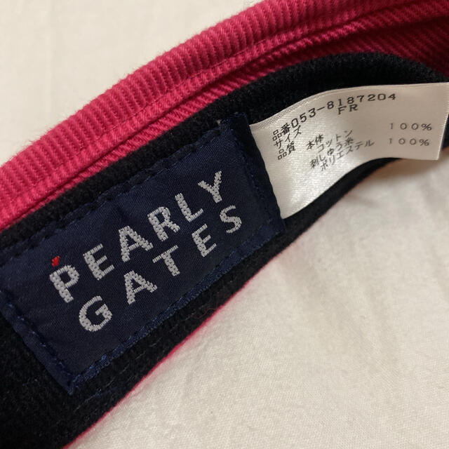 PEARLY GATES(パーリーゲイツ)の【新品未使用】PEARLY GATES バイザー スポーツ/アウトドアのゴルフ(その他)の商品写真