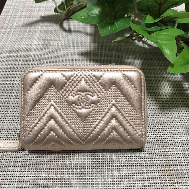 CHANEL シャネル コインケース ピンクゴールド 美品