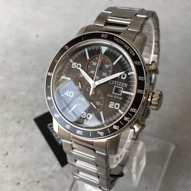 【新品】シチズン EcoDrive ソーラー CITIZEN メンズ腕時計 黒