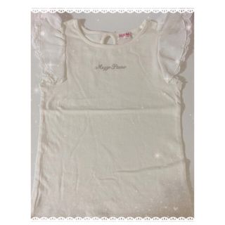 メゾピアノ(mezzo piano)のメゾピアノ　mezzo piano  130  Tシャツ　バレエ　フリル　レース(Tシャツ/カットソー)