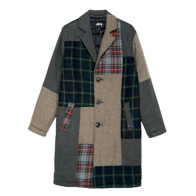 Stussy Patchwork Overcoat パッチワーク コートジャケット/アウター