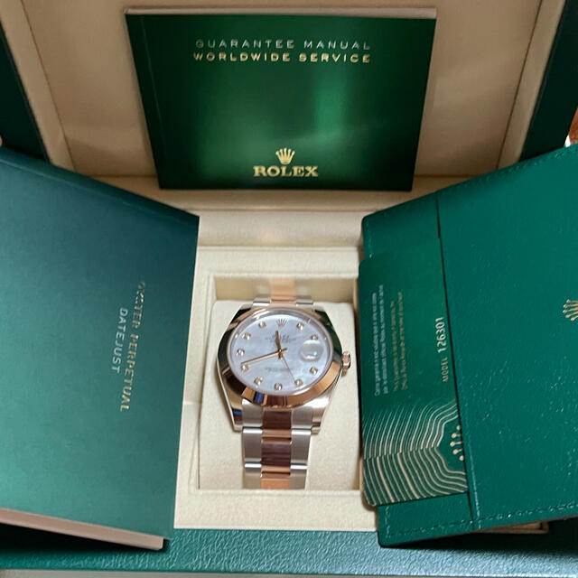 ROLEX(ロレックス)の定価以下未使用ロレックスデイトジャスト41 126301NG シェル10Pダイヤ メンズの時計(腕時計(アナログ))の商品写真