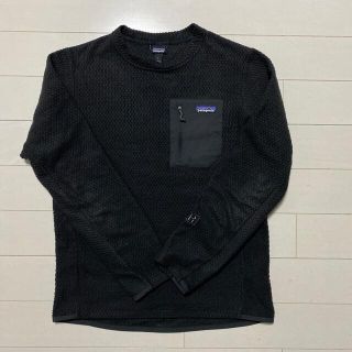 パタゴニア(patagonia)のパタゴニア  R1エアクルー ブラック　Ｓ(Tシャツ/カットソー(七分/長袖))