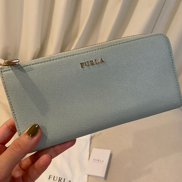 ❣️最終お値下げ❣️ FURLA 長財布 ミント色 レディースのファッション小物(財布)の商品写真