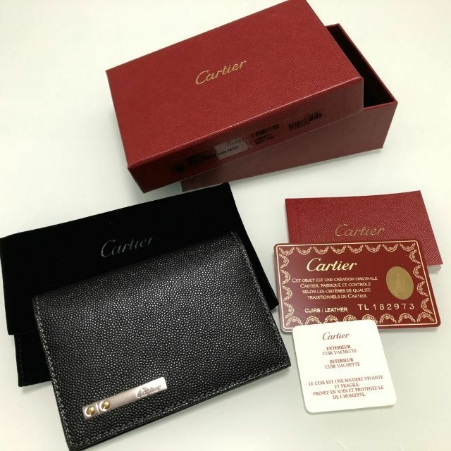 名刺入れ/定期入れ【未使用品】Cartier カルティエ サントス 名刺入れ カードケース