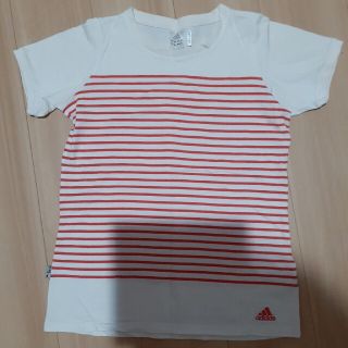 アディダス(adidas)のアディダス　Tシャツ　ボーダー(Tシャツ(半袖/袖なし))