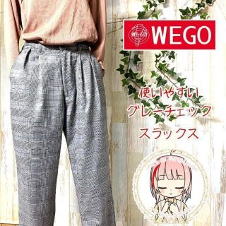 ウィゴー(WEGO)のウィゴー グレンチェック イージーパンツ M テーパード バギーパンツ(カジュアルパンツ)