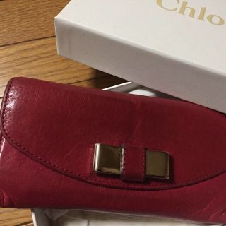 クロエ(Chloe)のクロエのリリィ 長財布 （フューシャレッド）(財布)