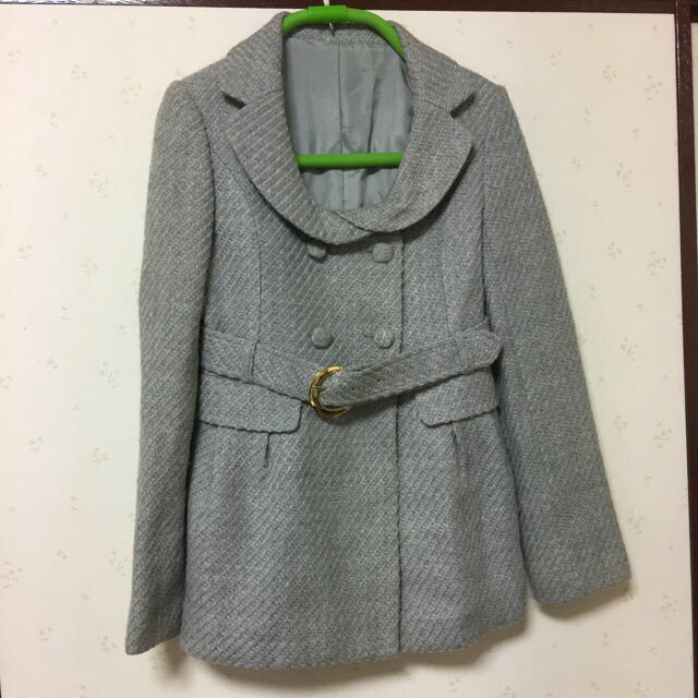 Rew de Rew(ルーデルー)の一回着用のみ 美品 グレーコート レディースのジャケット/アウター(ピーコート)の商品写真