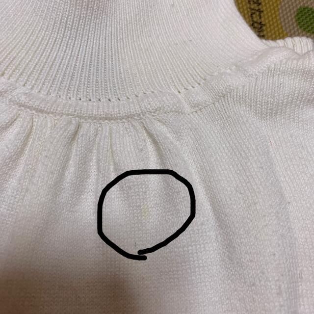 ZARA KIDS(ザラキッズ)のZARA キッズ　白タートル　130 キッズ/ベビー/マタニティのキッズ服女の子用(90cm~)(ニット)の商品写真