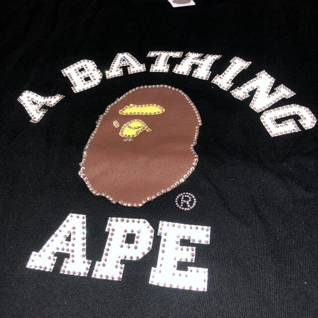 A BATHING APE(アベイシングエイプ)の[新品]APEスワロフスキーTシャツ2XL メンズのトップス(Tシャツ/カットソー(半袖/袖なし))の商品写真