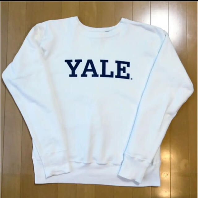 チャンピオンスウェット　赤タグ　最高級ライン　アメリカ製　白色　YALE